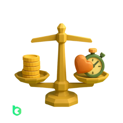 BC.Game responsible gaming graphic with darts hitting the bullseye, symbolizing precision and control.